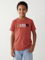 True Religion Boys Red Solid Regular Fit T-Shirt