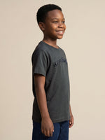 True Religion Boys Green Solid Regular Fit Pure Cotton T-Shirt