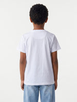 True Religion Boys Cream Solid Regular Fit Pure Cotton T-Shirt