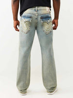 True Religion Blue SN Billy Bootcut Solid Stretchable Jeans