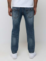 True Religion Men Blue Solid Rocco SN Skinny Fit Jeans
