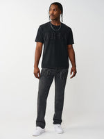 True Religion Grey Straight Fit Ricky SN Stretchable Jeans