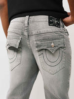 True Religion Grey Slim Fit Rocco SN Stretchable Jeans