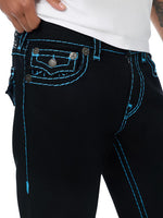 True Religion Men Ricky Suprer T Black Solid Straight Fit Jeans