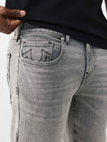 True Religion Grey Straight Fit Ricky SN Stretchable Jeans