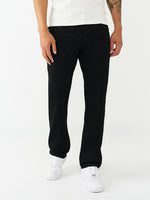 True Religion Black Straight Fit Ricky SN Stretchable Jeans