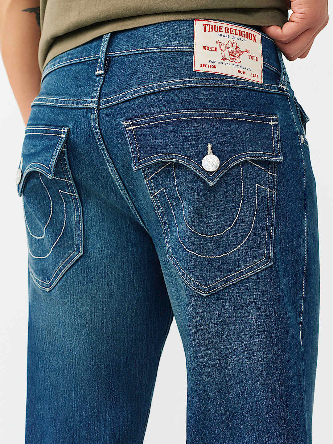 True Religion Blue Straight Fit Ricky SN Stretchable Jeans