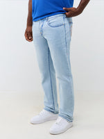 True Religion Blue Straight Fit Ricky Big T Stretchable Jeans