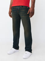 True Religion Blue Straight Fit Ricky Big T Stretchable Jeans