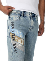 True Religion Blue Slim Fit Geno Typography Stretchable Jeans