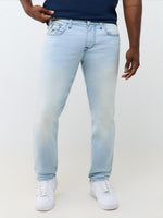 True Religion Blue Geno Studded SN Stretchable Slim Fit Jeans