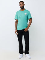 True Religion Men Black Ricky SN Solid Straight Fit Jeans