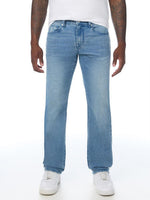 True Religion Men Ricky Big T Light Blue Solid Straight Fit Jeans