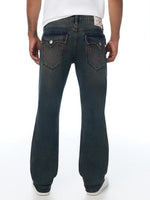 True Religion Men Ricky Big T Navy Blue Solid Straight Fit Jeans