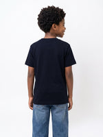 True Religion Boys Navy Graphic Regular Fit Cotton T-Shirt