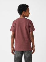True Religion Boys Rust Solid Regular Fit Cotton T-Shirt
