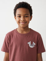 True Religion Boys Rust Solid Regular Fit Cotton T-Shirt