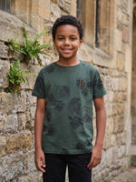 True Religion Green Regular Fit Printed Cotton Tshirt