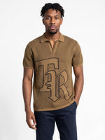 True Religion Men Mustard Regular Fit Solid Pure Cotton Polo Tshirt