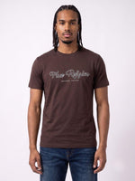True Religion Coffee Regular Fit Solid Pure Cotton Tshirt