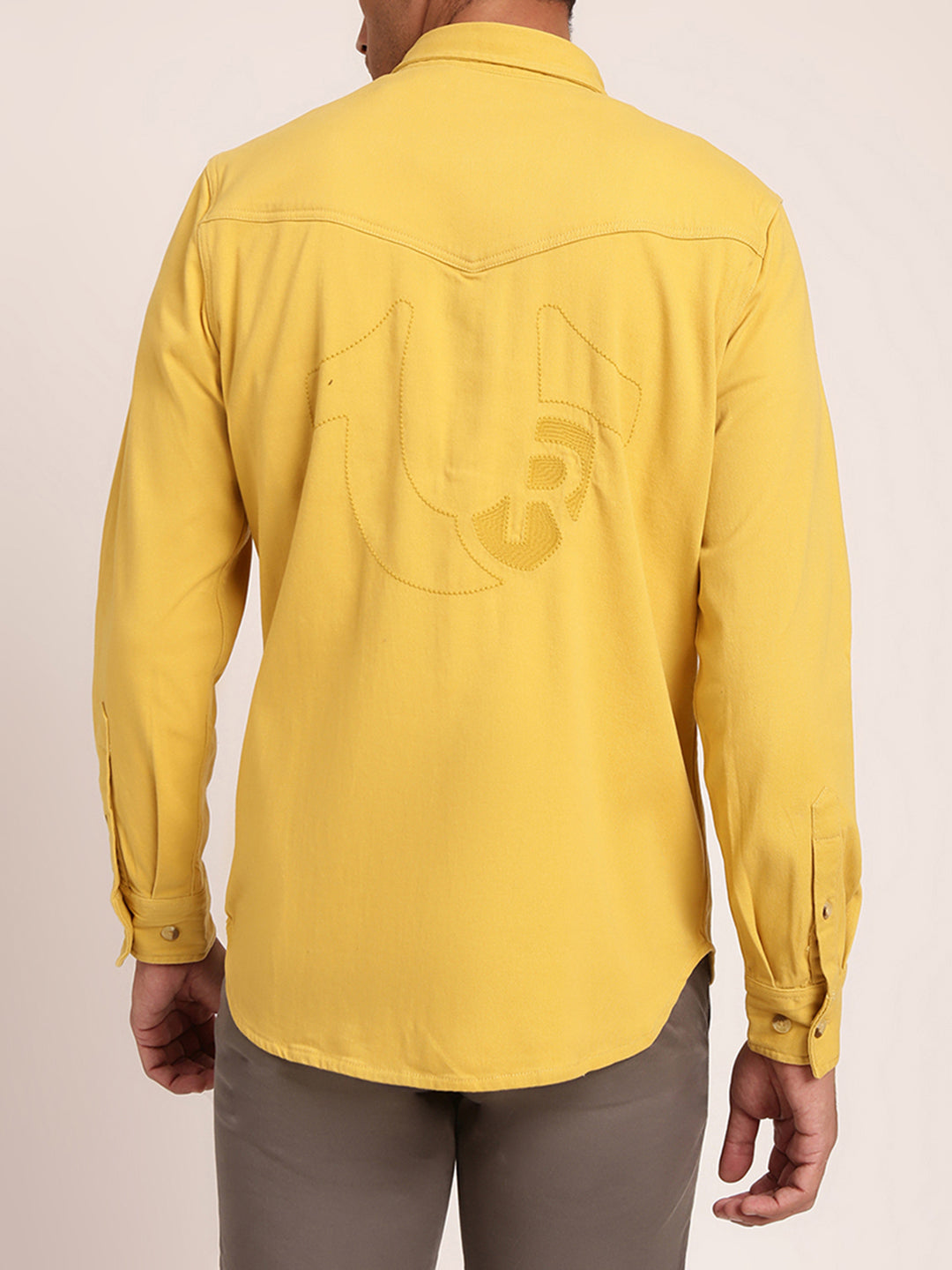 True Religion Yellow Regular Fit Shirt
