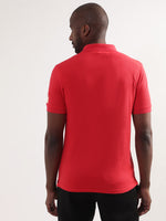 True Religion Chinese Red Logo Regular Fit Polo T-Shirt
