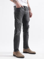 True Religion Men Blue Solid Straight Fit Jeans