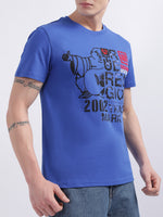 True Religion Dazzling Blue Logo Regular Fit T-Shirt