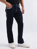 True Religion Men Black Solid Straight Fit Jeans