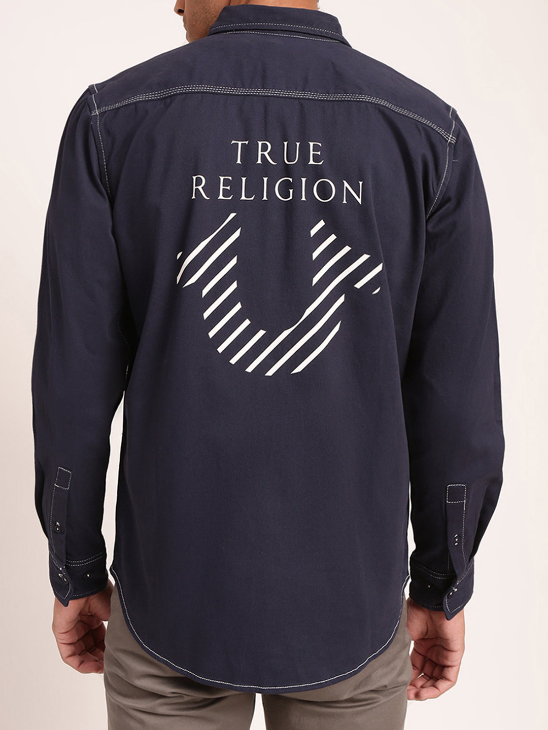 True Religion Navy Regular Fit Shirt