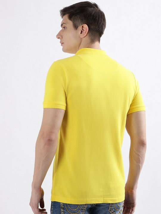 True Religion Men Yellow Polo Tshirt