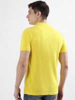 True Religion Men Yellow Polo Tshirt