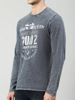 True Religion Indigo Printed Regular Fit T-Shirt