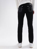 True Religion Men Black Solid Straight Fit Jeans