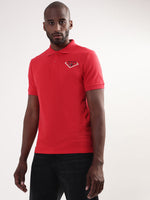 True Religion Chinese Red Regular Fit Polo T-Shirt