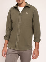 True Religion Olive Regular Fit Shirt