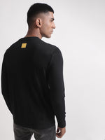 True Religion Black Logo Regular Fit T-Shirt