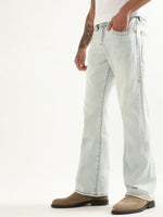 True Religion Men Bootcut Mid-Rise Heavy Fade Jeans