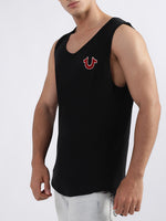 True Religion Black Fashion Relaxed Fit Vest