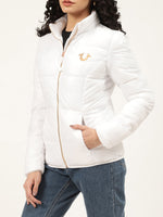 True Religion Women White Collar Solid Jacket