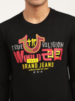 True Religion Black Logo Regular Fit Tshirt