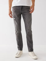 True Religion Men Big QT Rocco Skinny Fit Mid Rise Jeans