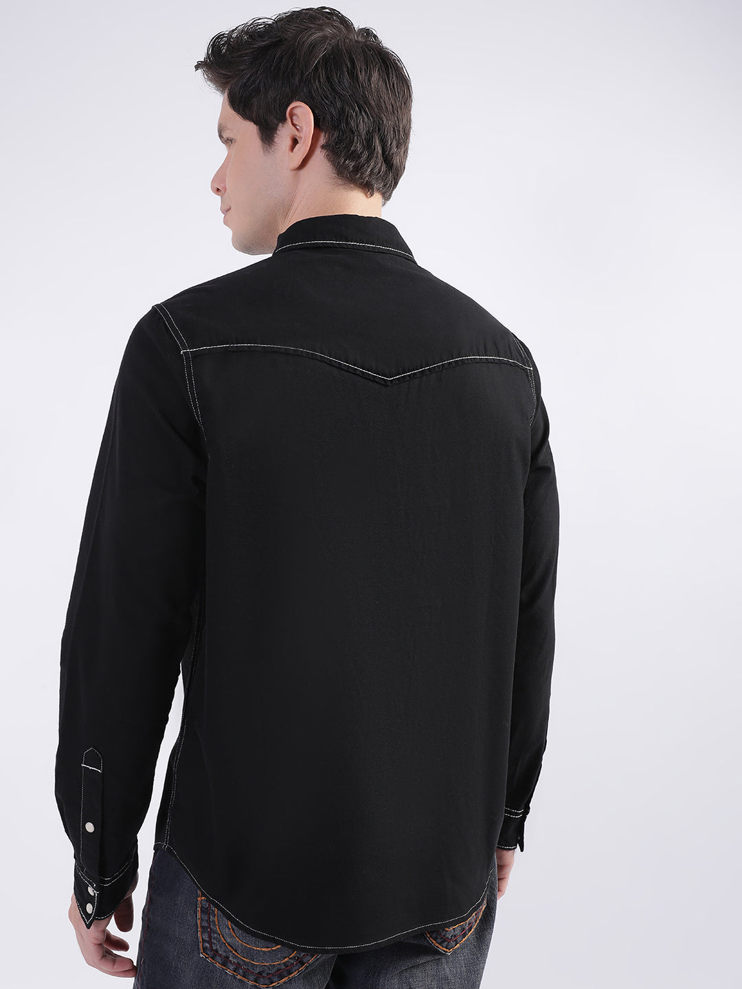 True Religion Black Fashion Regular Fit Shirt