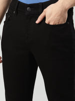 True Religion Men Black Solid Skinny Fit Jeans