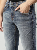 True Religion Men Blue Solid Skinny Fit Jeans