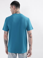 True Religion Teal Typographic Logo Regular Fit T-Shirt