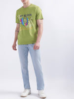 True Religion Green Logo Regular Fit T-Shirt
