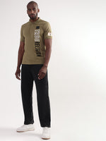 True Religion Martini Olive Logo Regular Fit Polo T-Shirt