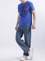 True Religion Dazzling Blue Logo Regular Fit T-Shirt