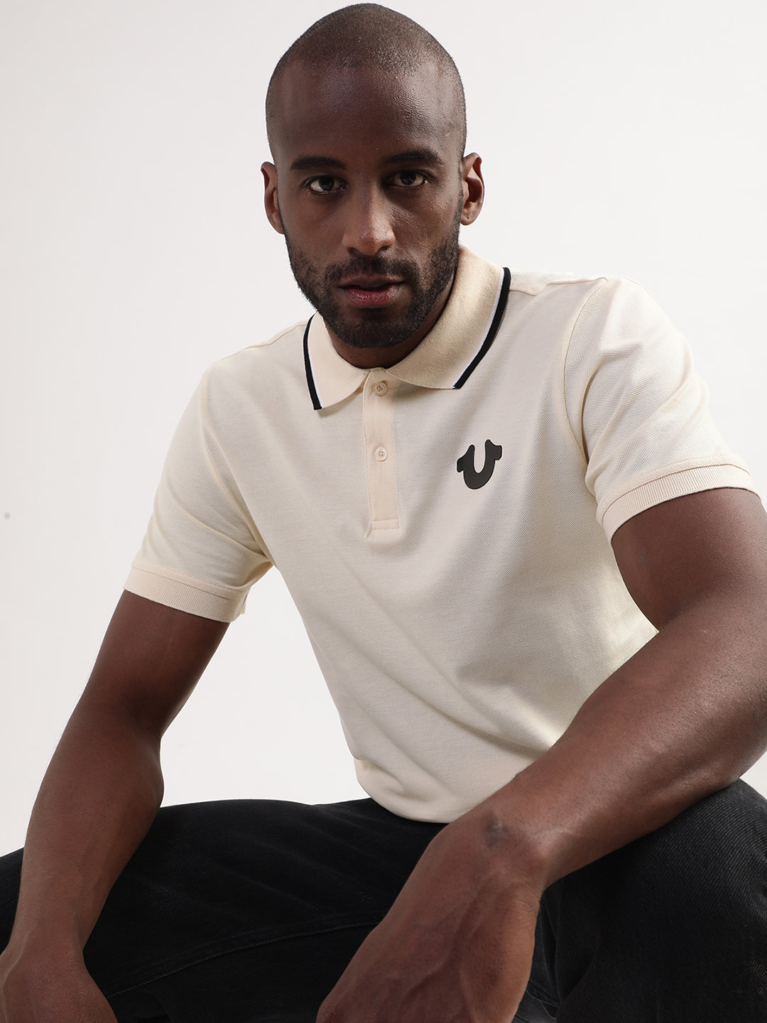 True Religion Vanilla Regular Fit Polo T-Shirt
